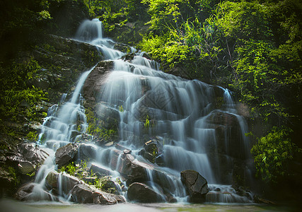 重庆白天丰都小瀑布背景