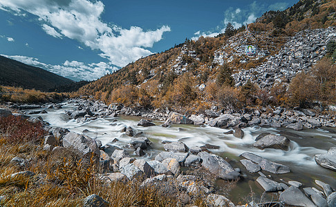 清澈溪水溪水背景