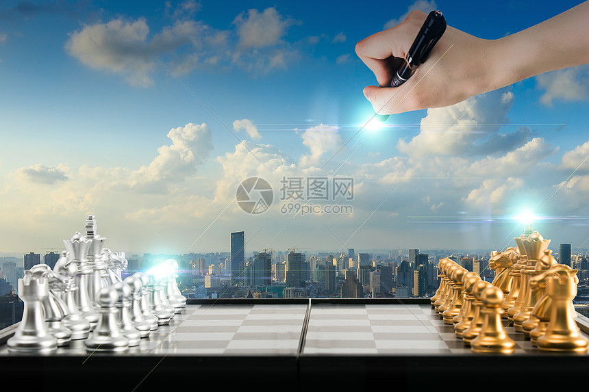 商业科技棋局图片