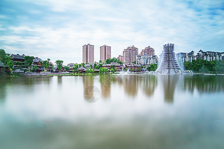 海珠湖湿地公园秀湖公园背景