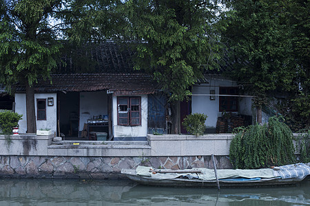 历史墙中国元素江南古镇背景