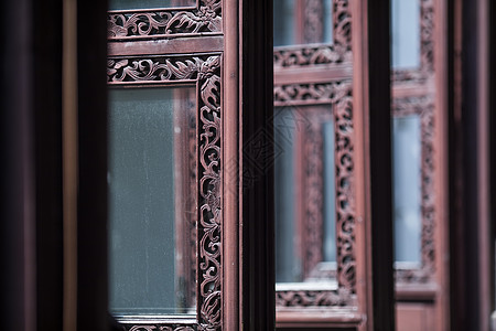 古典窗古建筑窗背景