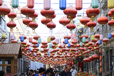 街市灯笼老道外高清图片