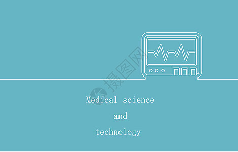 科技医疗简约背景图片