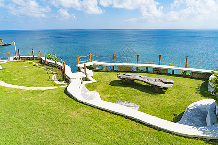 巴厘岛悬崖酒店背景图片