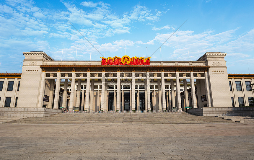 照片 建筑空间 军人剪影 中国国家博物馆.