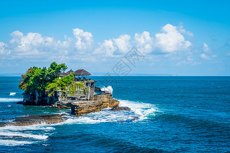 印度洒红节巴厘岛海神庙背景