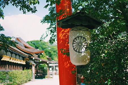 鸭架日本下鸭神社门口背景