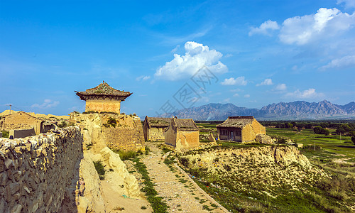 山西文物古城关背景