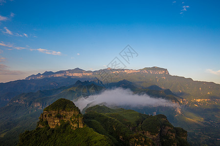 陡峭山峰重庆金佛山连绵的山峰背景