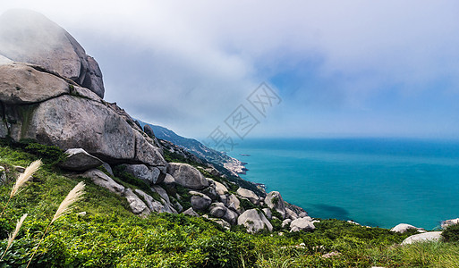 小清新风景东极岛背景