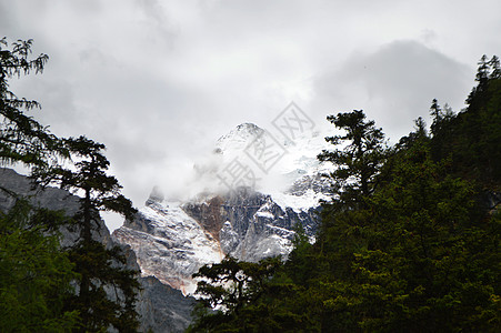 稻城亚丁风景区央迈勇背景