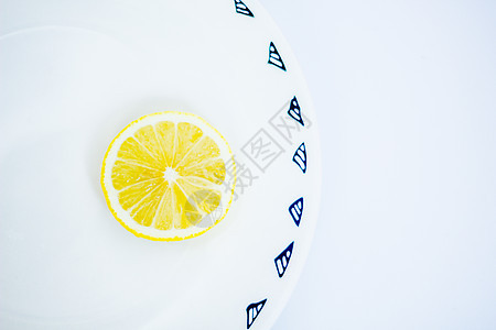 柠檬摆盘背景图片
