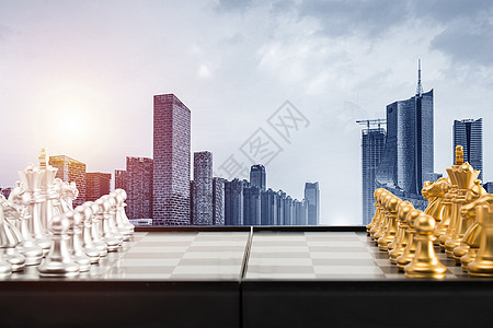 商务棋盘背景图片