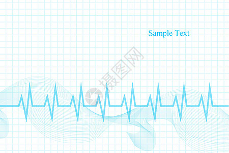 创意心电图文本背景图片
