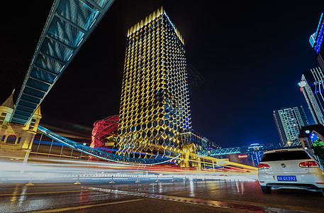 武汉城市夜景楚河汉街万达酒店图片