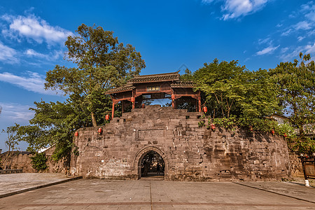 城墙壁纸重庆涞滩古镇背景
