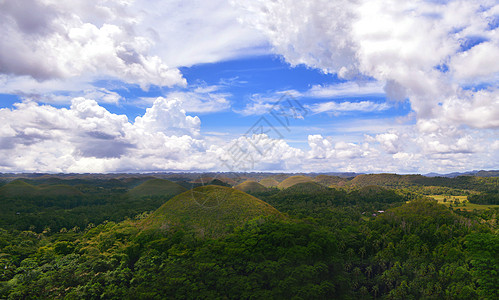 旅行山菲律宾薄荷岛巧克力山唯美风景背景