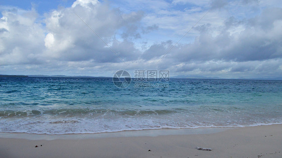 菲律宾白沙滩海滩唯美风景照图片