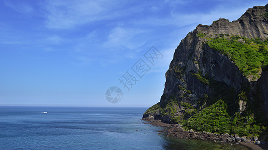 韩国城山日出峰唯美风景照片高清图片