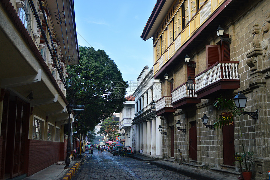 菲律宾马尼拉老城街景街道图片