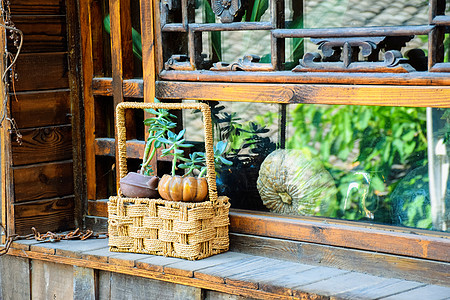 农家小屋农家乐的蔬菜水果背景