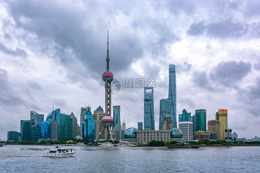 上海地标城市风光
