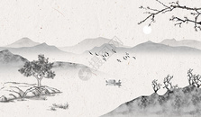 中国风水墨背景素材图片