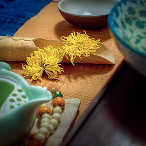 金丝黄菊背景图片