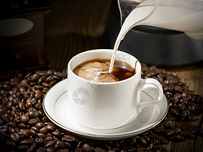 水洗咖啡豆咖啡背景