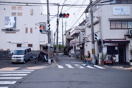 日式自助餐日本街道背景