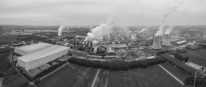 5.4青年节环境污染钢厂污染全景图背景