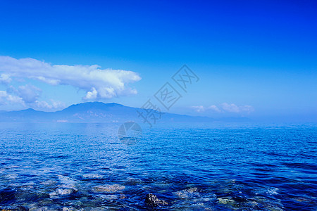 大海波浪蓝色大海背景