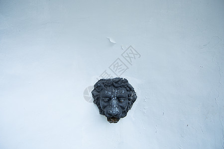 欧式工艺品狮头雕塑背景