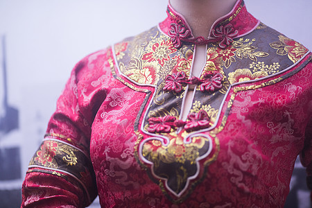 中国元素旗袍图片