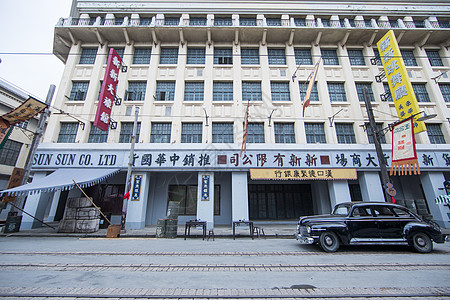 老上海电影场景街道图片