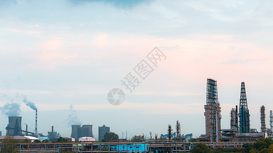 天空悬廊工厂背景美图背景