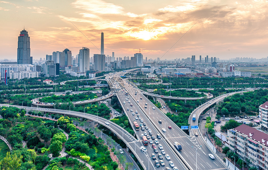 天津城市建筑风光图片