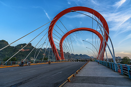 道路建设荔波城市桥梁风光背景