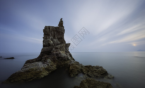 大连海景将军石背景