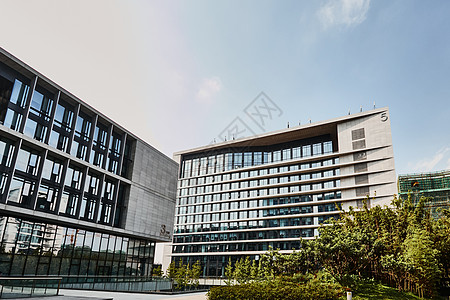 商务中心 联合办公 孵化器大厦背景图片