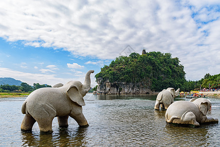 桂林象山公园背景图片
