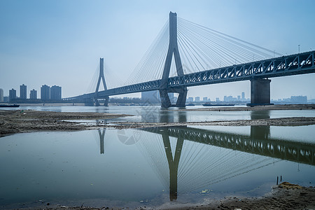 天兴洲大桥武汉天兴洲风景背景