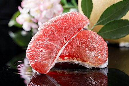 红心蜜柚背景素材红高清图片
