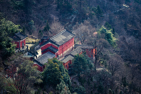 武当山景区湖北十堰道教圣地武当山风景背景