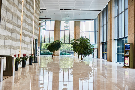 办公楼环境办公楼大厅背景