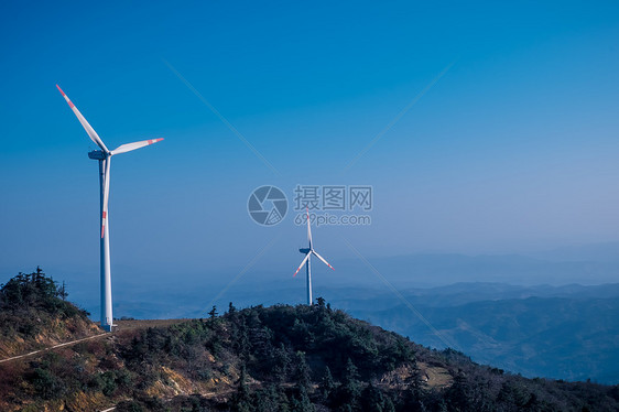 湖北大悟仙居顶风车风景图片