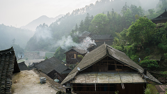 贵州黔东南苗寨背景图片