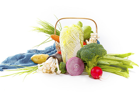 新鲜蔬菜饮食健康形象墙高清图片