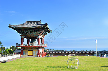 韩国建筑韩国济州岛名胜地标药泉寺背景